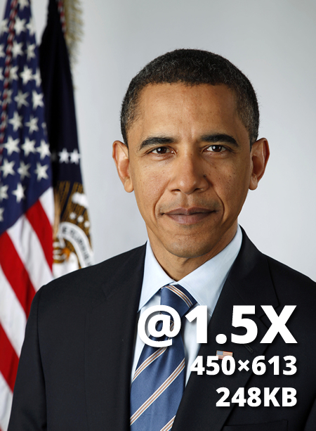 President Obama @1.5x